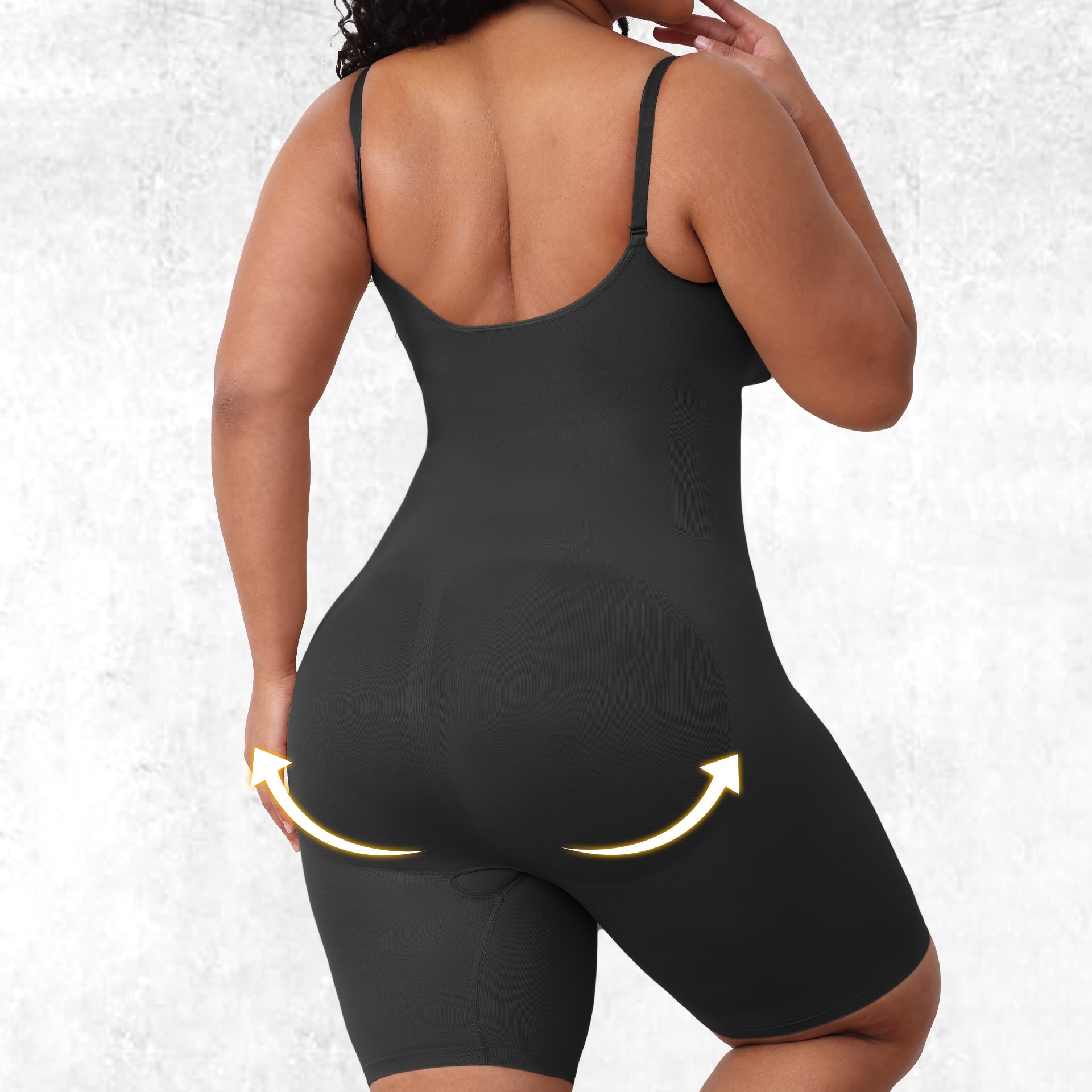 Womens Seamless Shapewear Bodysuit Romper - Full Body Shaper Jumpsuit